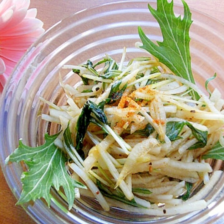 すぐ食べる漬物サラダ♪中華ドレッシング不要で大根